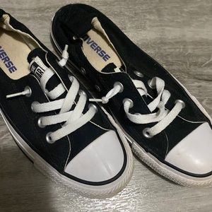 Black Converse slip on